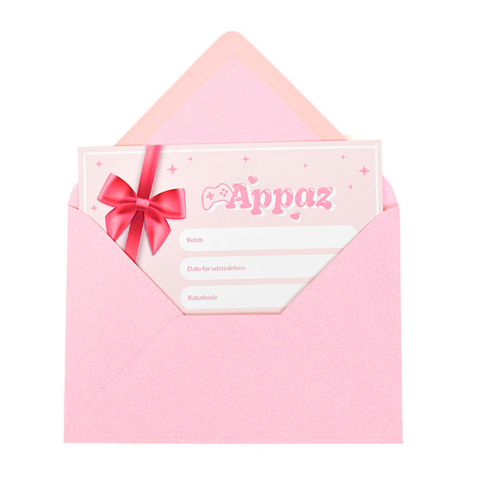 Physical gift card for Appaz (incl. DKK 25 shipping)