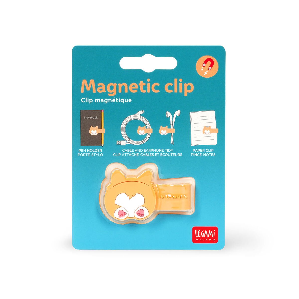 Magnetic cable clip