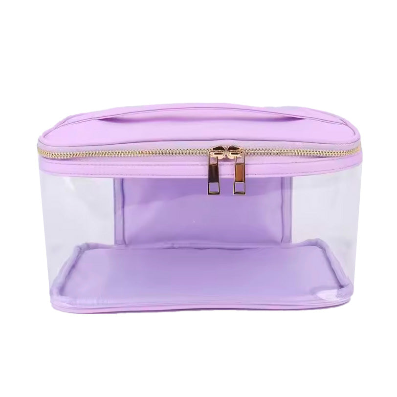 Cosmetic Bag with Transparent Sides