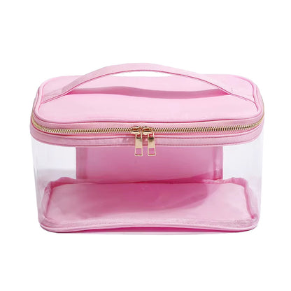 Cosmetic Bag with Transparent Sides