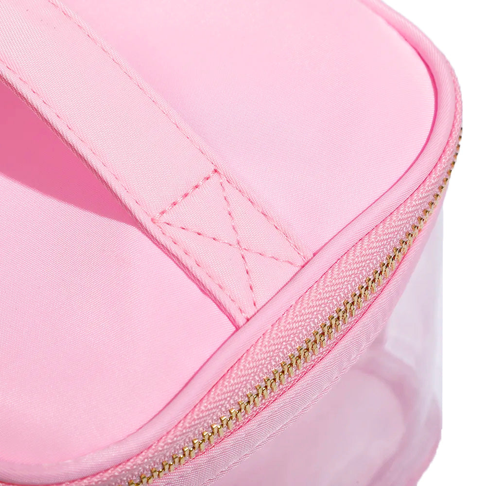 Cosmetic Bag with Transparent Sides