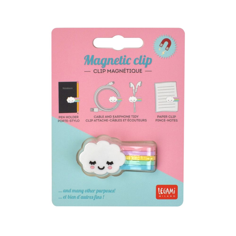Magnetic cable clip