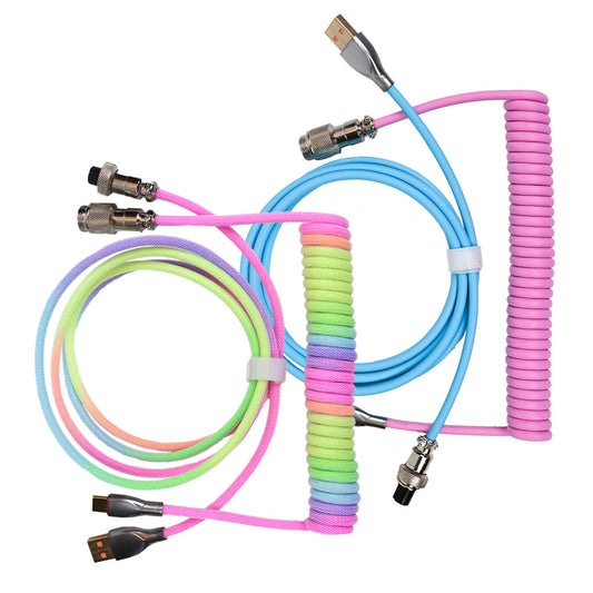 Coiled Aviator Cable USB-C